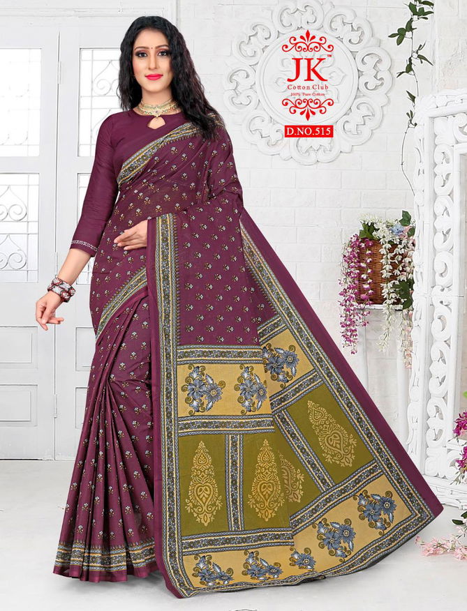 Jk Vaishali 5 Casual Wear Cotton Printed Designer Saree Collection 